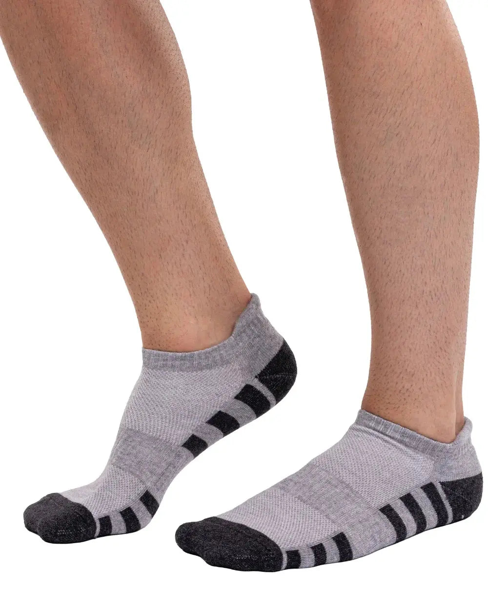 Set 6 Perechi Sosete Scurte Sport Barbati Dungate din Bumbac Din Sertar