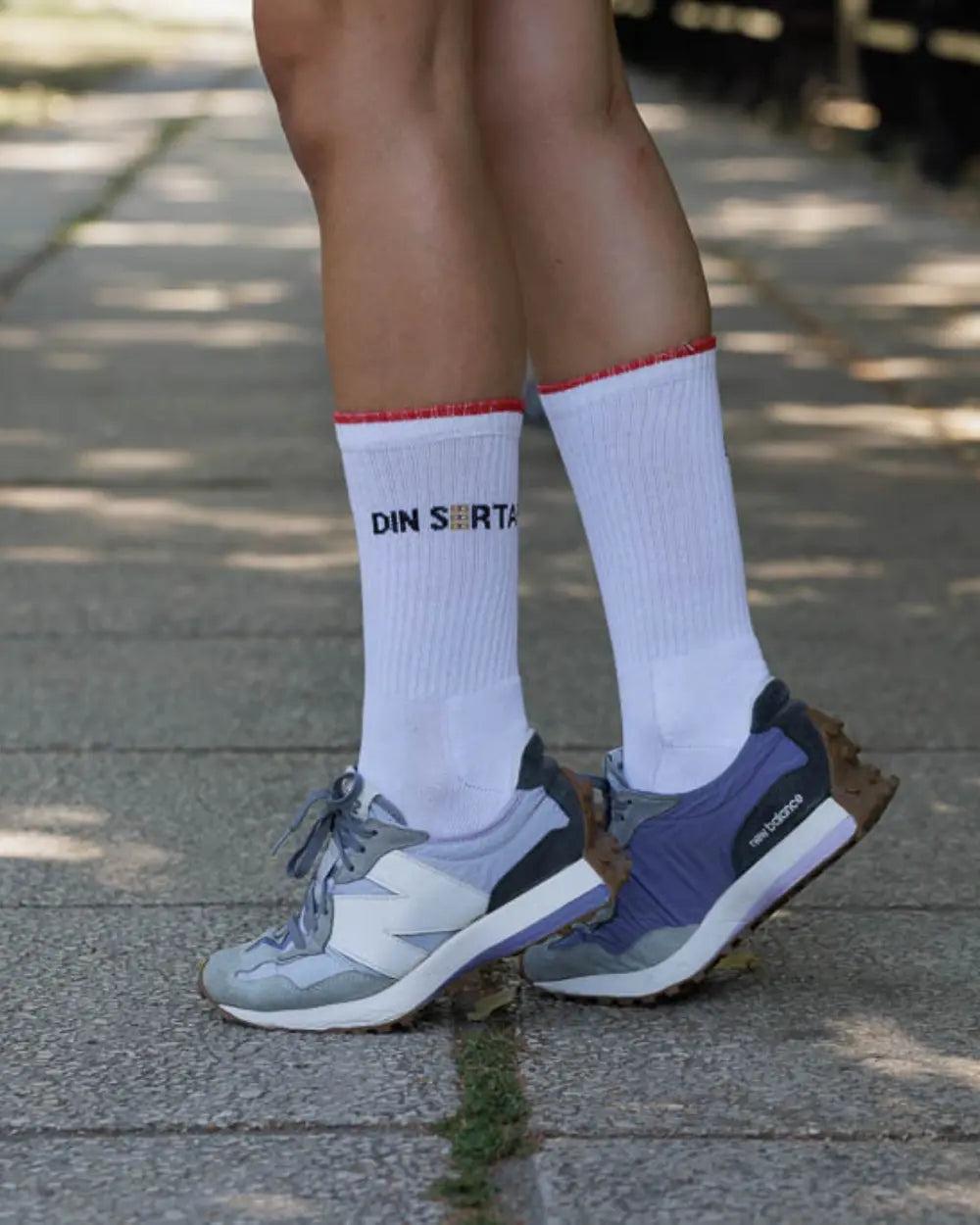 Set 3 Perechi Sosete Lungi Sport Femei din Bumbac Albe Fara Cusatura Din Sertar