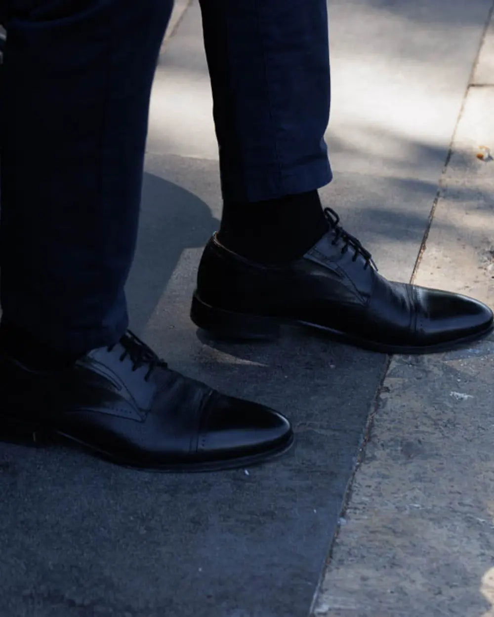 Set 8 perechi sosete bumbac pieptanat, DIN SERTAR clasic negre, pentru barbati, fara cusatura Din Sertar