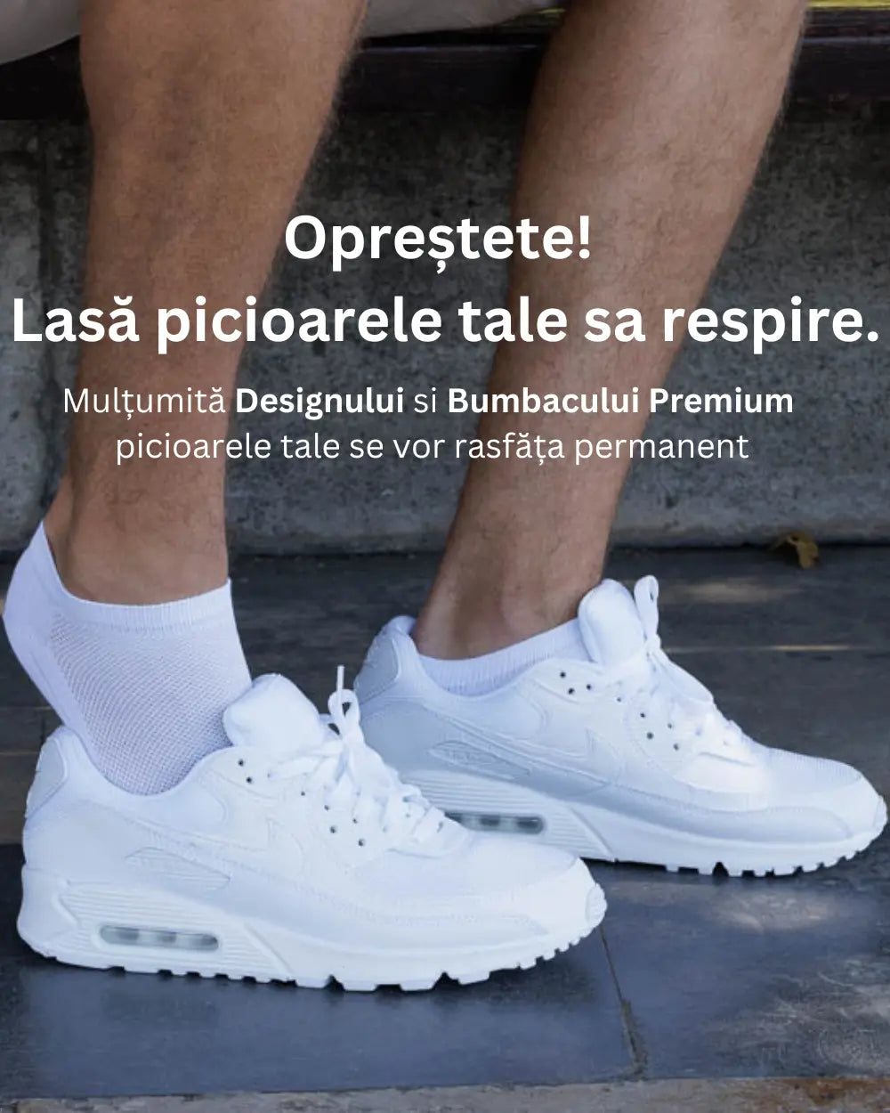 Set 14 Perechi Sosete Scurte Barbati din Bumbac Negre & Albe Din Sertar